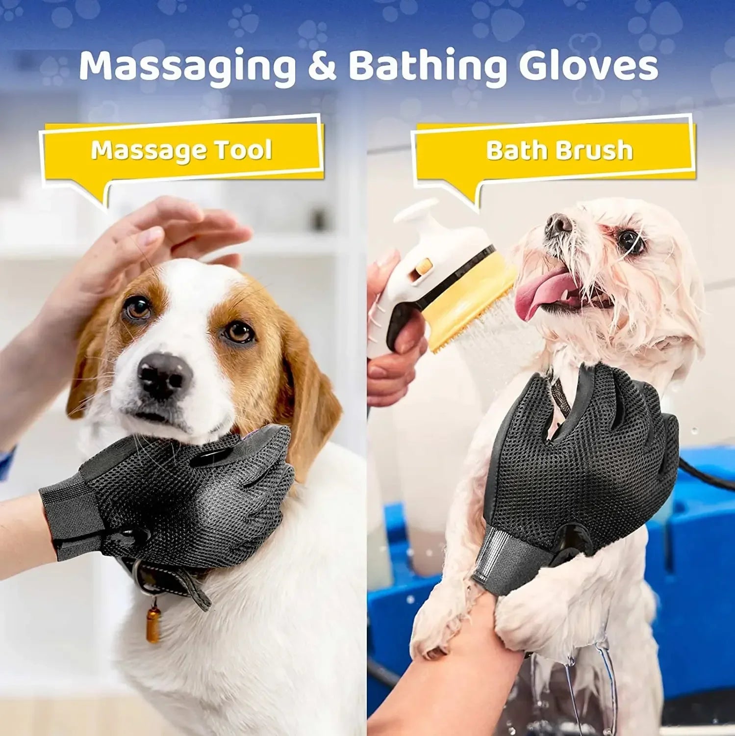 Gentle Pet Grooming Glove